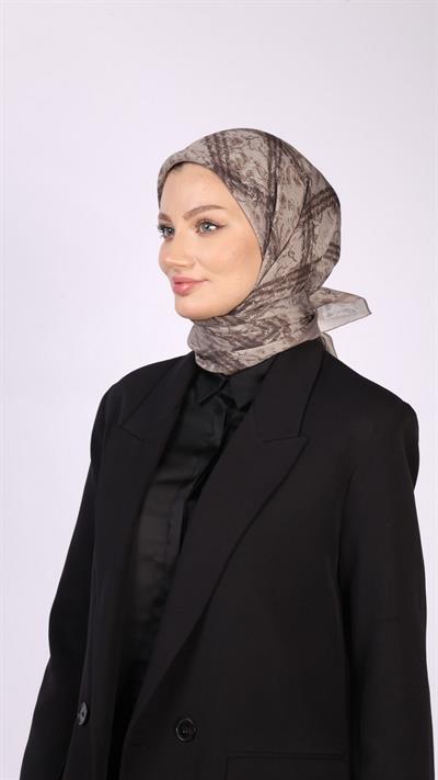 PLAİD DESEN EŞARP BEJ