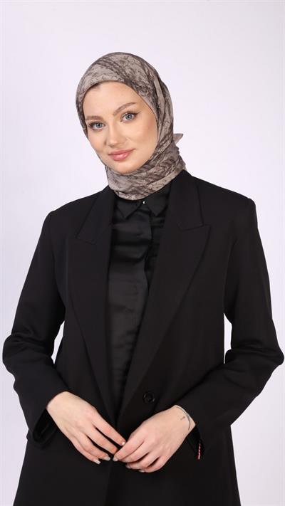 PLAİD DESEN EŞARP BEJ
