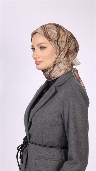 PLAİD DESEN EŞARP TURUNCU