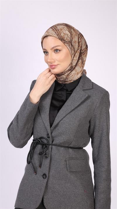 PLAİD DESEN EŞARP TURUNCU