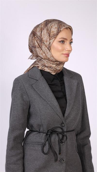 PLAİD DESEN EŞARP TURUNCU