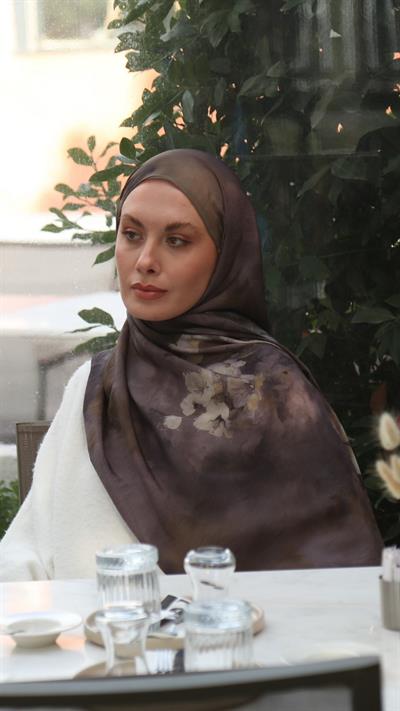 PURE DESEN ŞAL KAHVE
