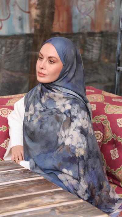 PURE DESEN ŞAL MAVİ
