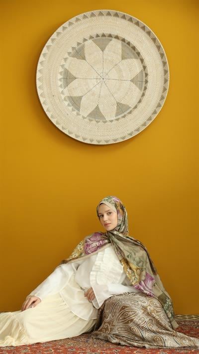 ROSE DESEN ŞAL BEJ-1