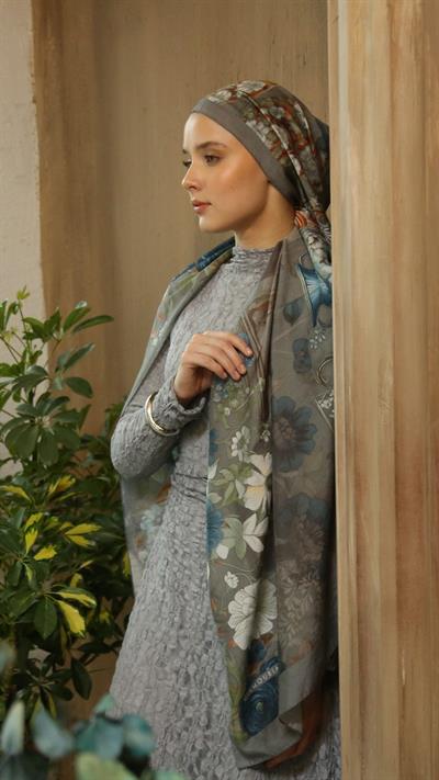 ROSE DESEN ŞAL GRİ-10