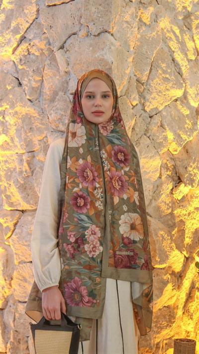 ROSE DESEN ŞAL YEŞİL-4