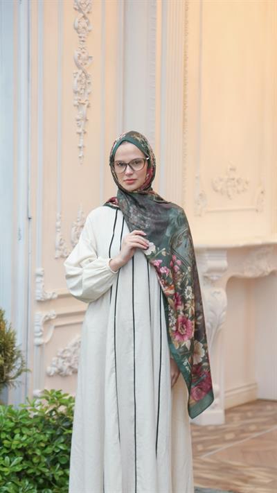 ROSE DESEN ŞAL ZÜMRÜT YEŞİL-5