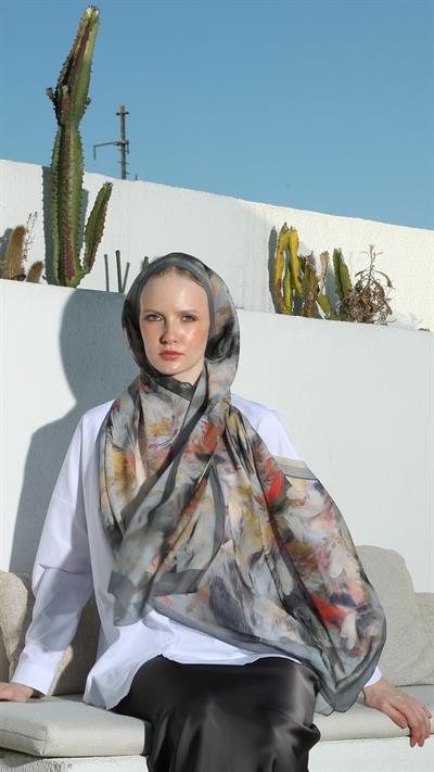 ROSELLE DESEN ŞAL ANTRASİT-6