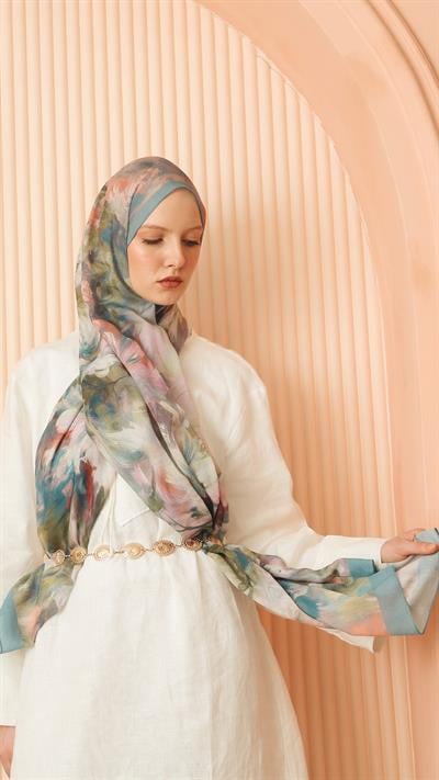 ROSELLE DESEN ŞAL MAVİ-2