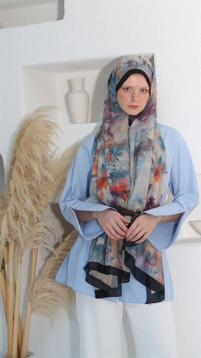 ROSELLE DESEN ŞAL SİYAH-8