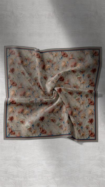 ROSEVELLE DESEN EŞARP KAHVE-3