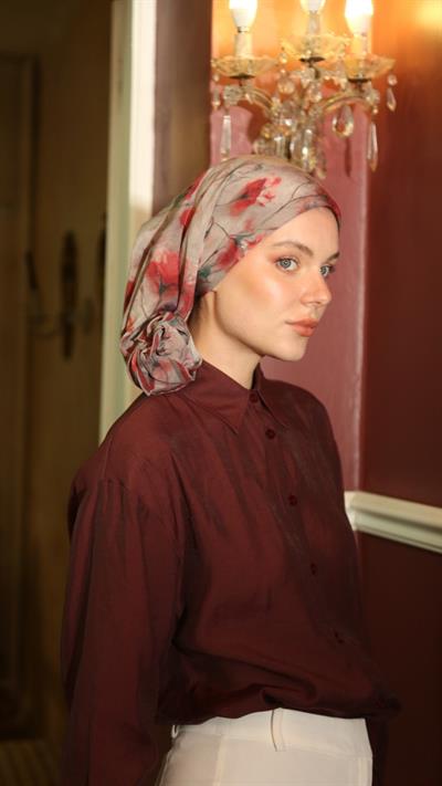 ROSEVELLE DESEN EŞARP KIRMIZI-11