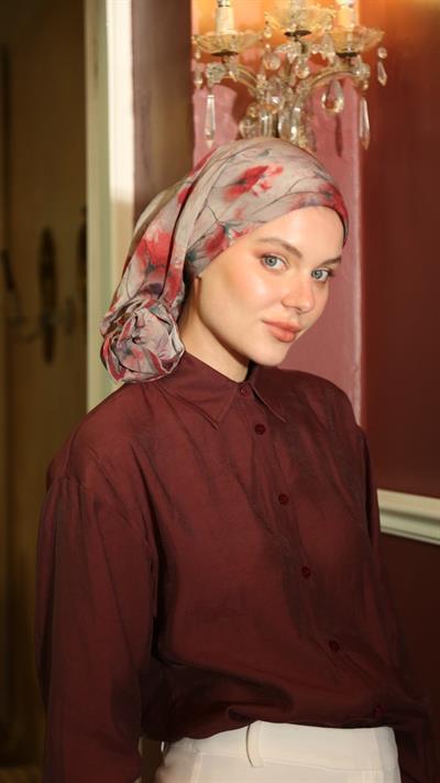 ROSEVELLE DESEN EŞARP KIRMIZI-11