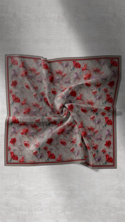 ROSEVELLE DESEN EŞARP KIRMIZI-11