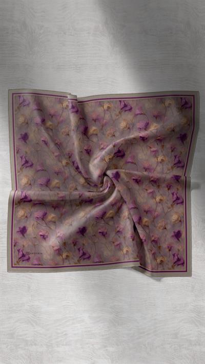 ROSEVELLE DESEN EŞARP MOR-7