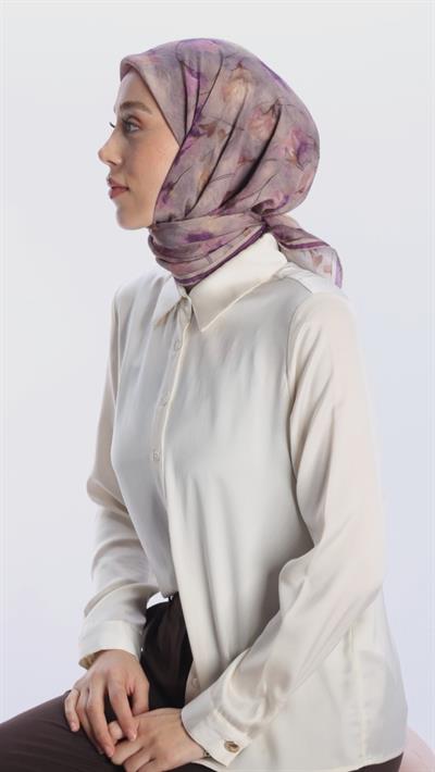ROSEVELLE DESEN EŞARP MOR-7
