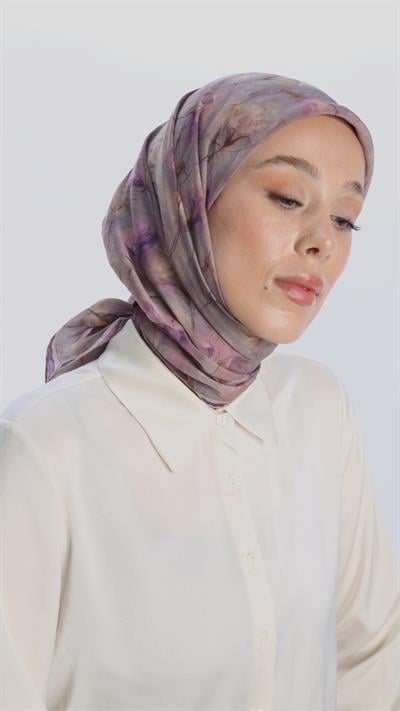 ROSEVELLE DESEN EŞARP MOR-7