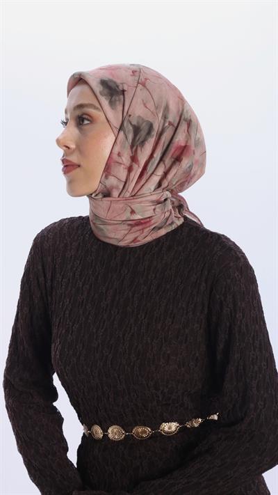 ROSEVELLE DESEN EŞARP PEMBE-9