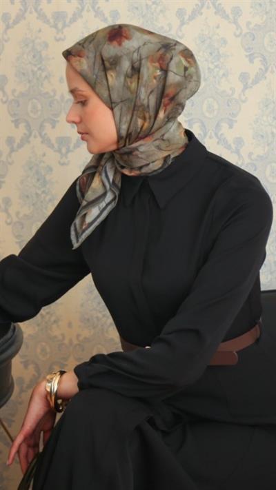ROSEVELLE DESEN EŞARP YEŞİL-10
