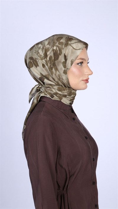 ROZA DESEN EŞARP AÇIK YEŞİL