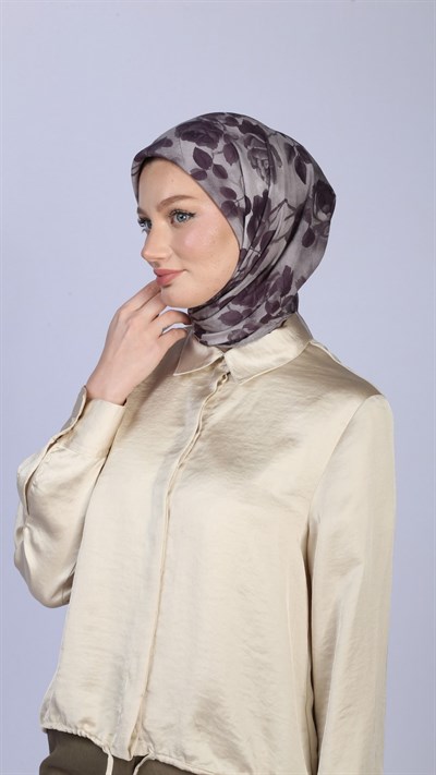 ROZA DESEN EŞARP AMETİST