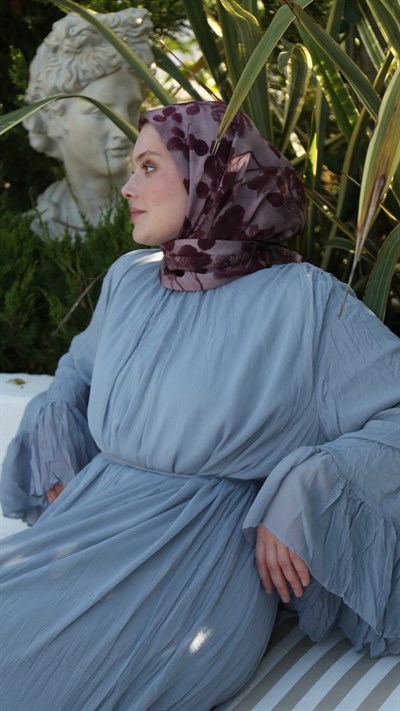 ROZA DESEN EŞARP MÜRDÜM