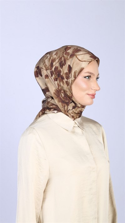 ROZA DESEN EŞARP SARI
