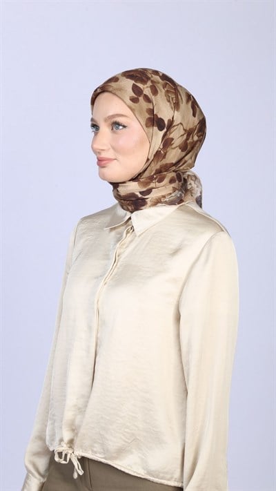 ROZA DESEN EŞARP SARI