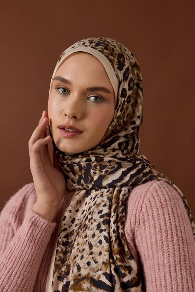 SAVANNA DESEN ŞAL-BEJ-1