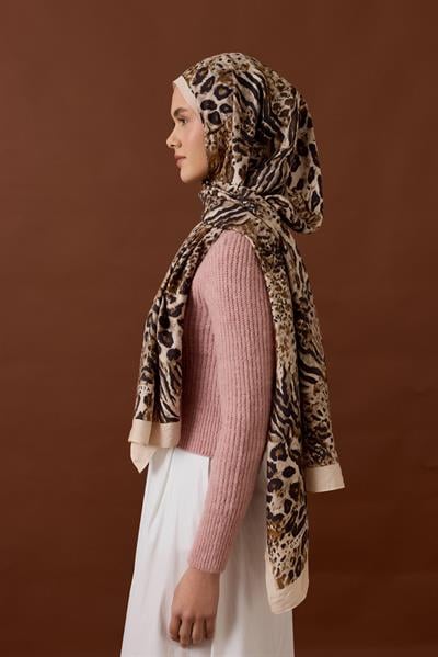 SAVANNA DESEN ŞAL-BEJ-1