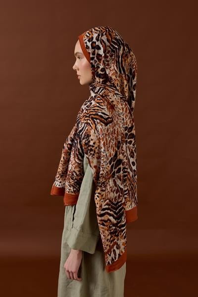 SAVANNA DESEN ŞAL-KİREMİT-2