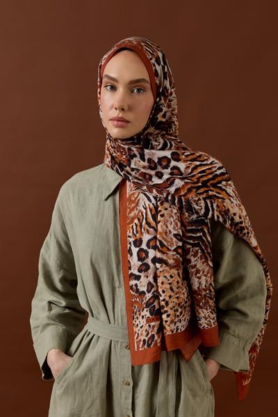 SAVANNA DESEN ŞAL-KİREMİT-2