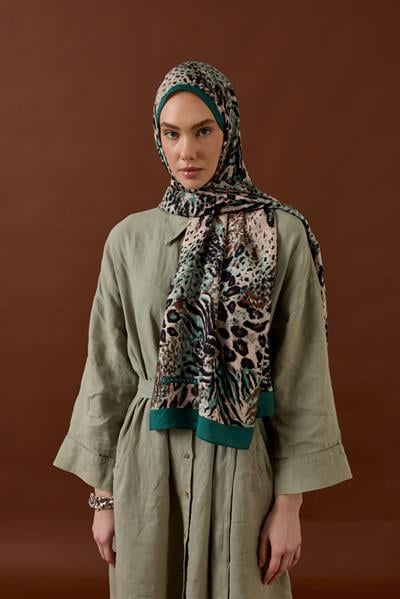 SAVANNA DESEN ŞAL-YEŞİL-5
