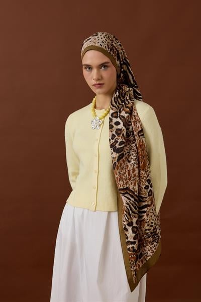 SAVANNA DESEN ŞAL-ZEYTİN YEŞİL