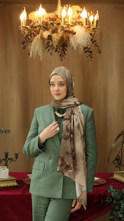 SILVA DESEN ŞAL BEJ-3