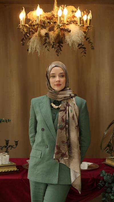 SILVA DESEN ŞAL BEJ-3