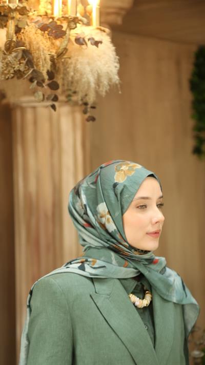SILVA DESEN ŞAL MİNT YEŞİL-1