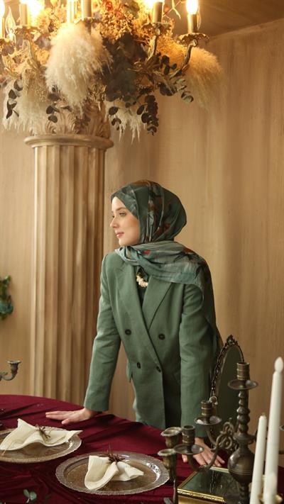 SILVA DESEN ŞAL MİNT YEŞİL-1