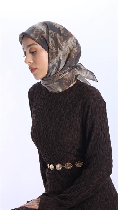SİONA DESEN EŞARP ACI KAHVE-3