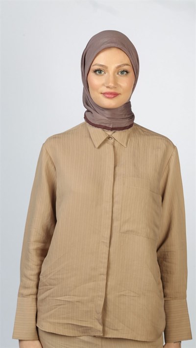 SOFT FRAME DESEN EŞARP AÇIK LİLA