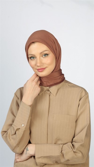 SOFT FRAME DESEN EŞARP CARAMEL