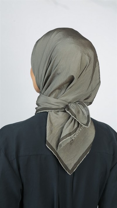 SOFT FRAME DESEN EŞARP GRİ