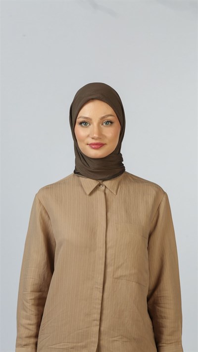 SOFT FRAME DESEN EŞARP KAKAO