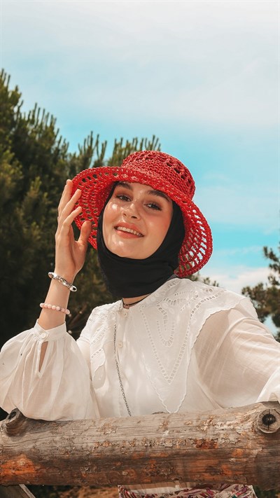 SOFT FRAME DESEN EŞARP SİYAH