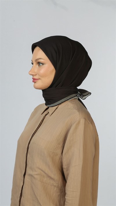 SOFT FRAME DESEN EŞARP SİYAH