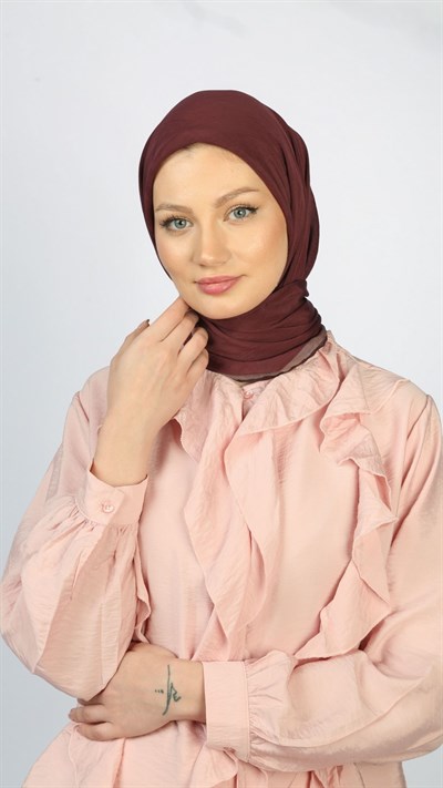 SOFT FRAME DESEN EŞARP VİŞNE