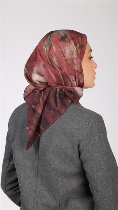 SOREL DESEN EŞARP BORDO