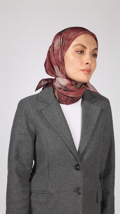 SOREL DESEN EŞARP BORDO
