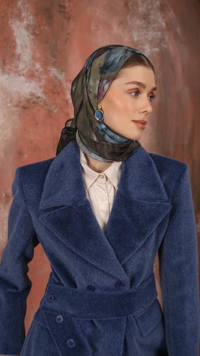 SOREL DESEN EŞARP SİYAH YEŞİL