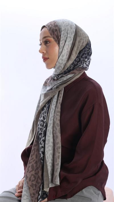TİGORA DESEN ŞAL KAHVE YEŞİL-6